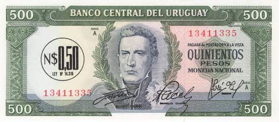 Uruguay 0,50 Pesos p54 1975